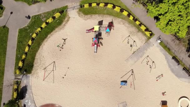 Arial View Colorful Playground Uhd Cinematic — 비디오