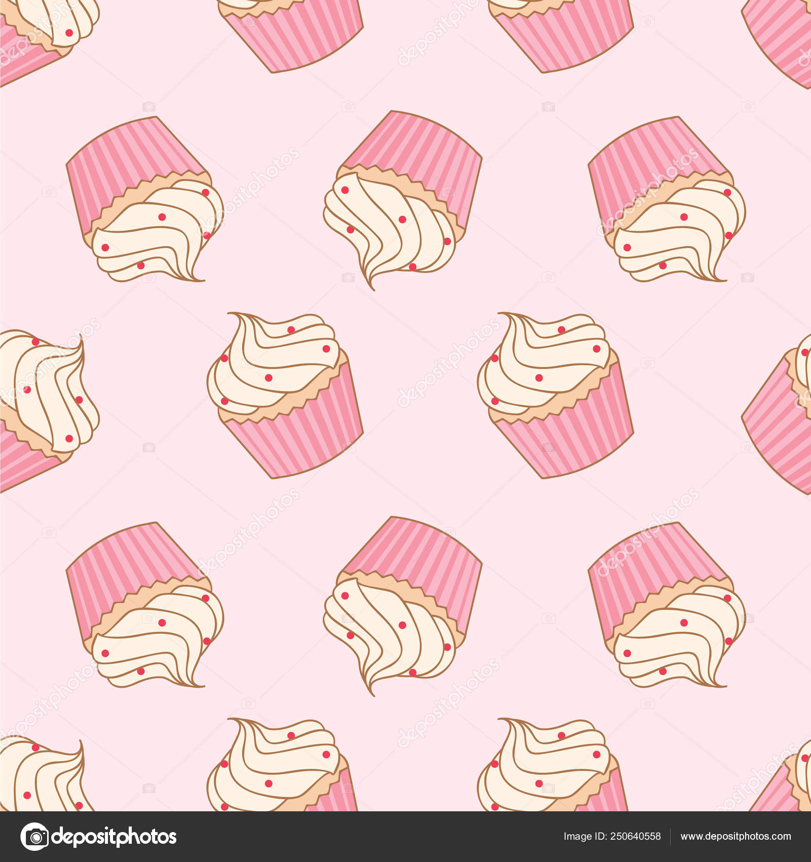 Usage Information Vector Image Cupcake On Pink Background Usage Information Vector Image Cupcake On Pink Background