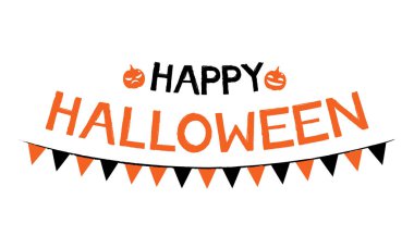 Cadılar Bayramın kutlu olsun metin afiş.