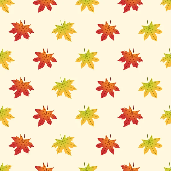 Maple Leaf Pattern Vector — Stock Vector