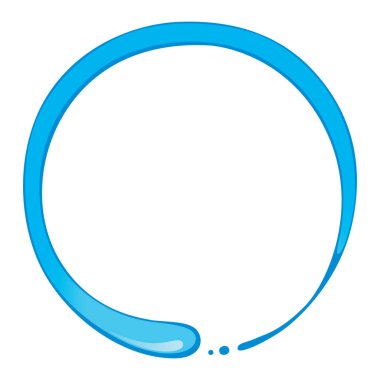 Su çemberi Splash. vector