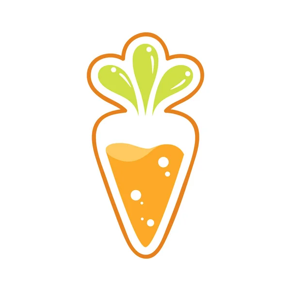 Logo succo di carota — Vettoriale Stock