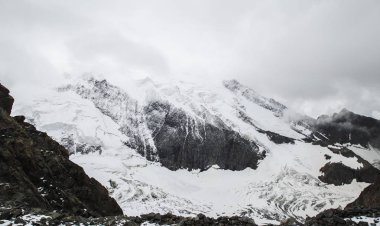 Montblanc, Chamonix Alps Puslu Dağlar