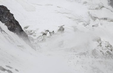 Montblanc, Chamonix Alps Puslu Dağlar