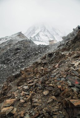 Montblanc, Chamonix Alps Puslu Dağlar