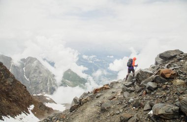 Montblanc, Chamonix Alps Puslu Dağlar