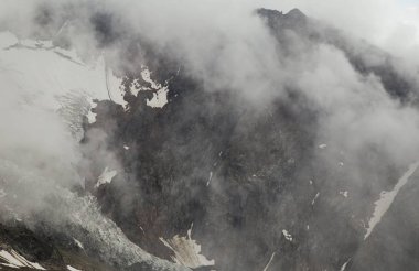 Montblanc, Chamonix Alps Puslu Dağlar
