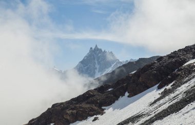 Montblanc, Chamonix Alps Puslu Dağlar