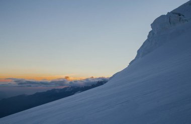 Montblanc, Chamonix Alps Puslu Dağlar