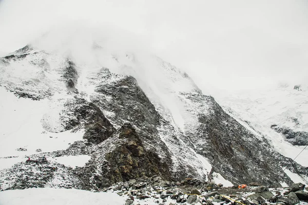 Montblanc, Chamonix Alps Puslu Dağlar