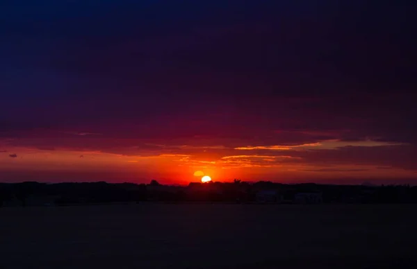 Dramatic Sunset Berlin — Stock Photo, Image