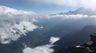 Montblanc, Chamonix, Fransa dan havadan görünümü