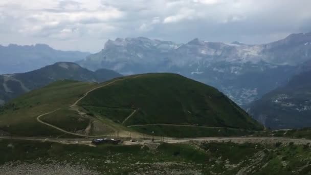 Widok Lotu Ptaka Montblanc Chamonix Francja — Wideo stockowe