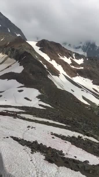 Verticale Weergave Van Montblanc Chamonix Frankrijk — Stockvideo