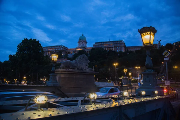 View Budapest Parliament Lighting Twilight — Stock Photo, Image