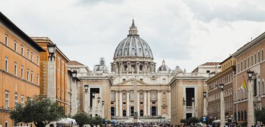 Görünüm saint Peters Bazilikası, Roma, İtalya