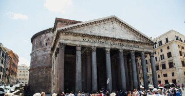 Görünüm Pantheon, Rome, İtalya 