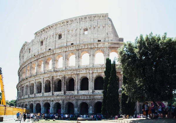 Nézd Colosseum Róma Olaszország — Stock Fotó