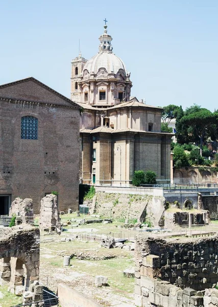 Roma Talya Antik Kalıntılar Görünümünü — Stok fotoğraf