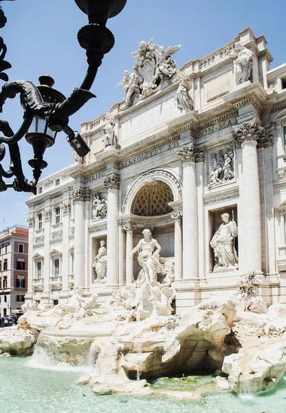 Vue Fontaine Trevi Jour Rome Italie — Photo