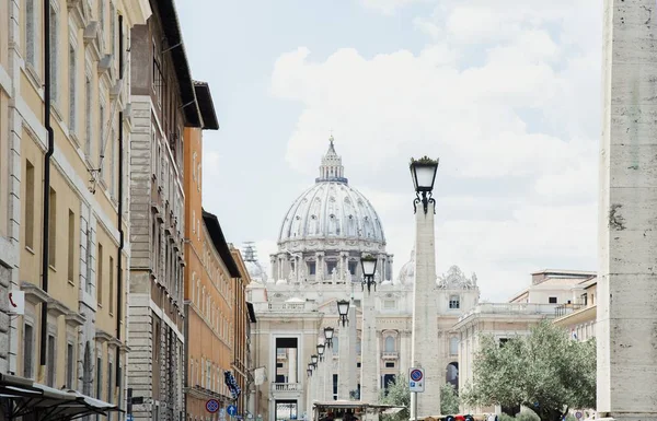 Vista Basílica São Pedro Roma Itália — Fotografia de Stock