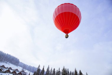 Bukovel tatil üzerinde hava balonu yolculuk görünümü, Yaremche