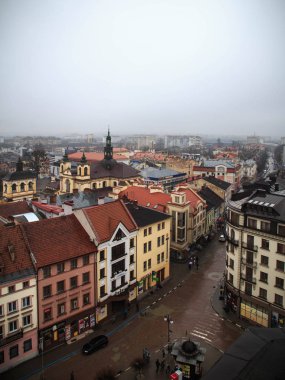 Şehir Manzaralı gündüz, Ivano-Frankivsk mimarisinin 