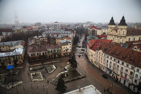 Vue Sur Ville Architecture Ivano Frankivsk Pendant Journée — Photo