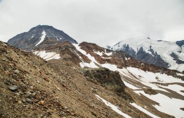 Montblanc, Chamonix, Fransa görkemli dağlar Peyzaj doğal görünümünü