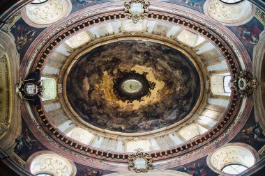 görkemli resimler ve duvar resmi, Viyana antik kilise görünümünü içinde