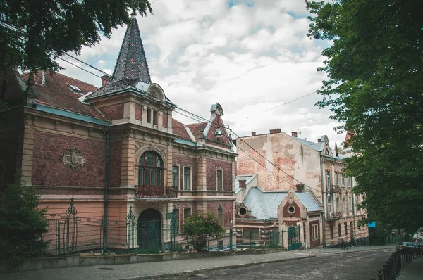 Weergave Van Lviv Architectuur Overdag Oekraïne — Stockfoto