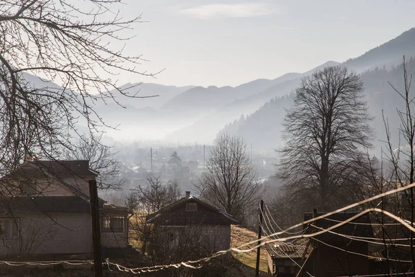 Tradiční Architektura Obce Kryvorivně Ukrajina — Stock fotografie