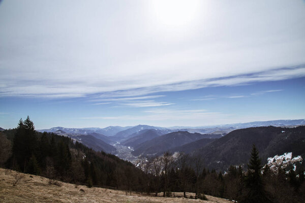 scenic view of mountains near Kryvorivnya village at daytime