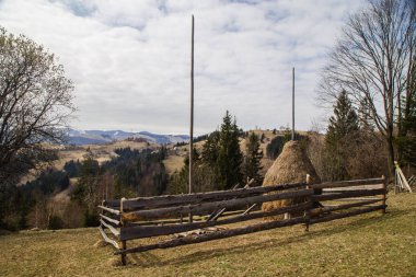 pitoresk peyzaj Krasnoyillya Village, Ukrayna