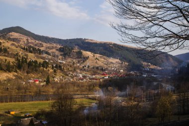 pitoresk peyzaj Krasnoyillya Village, Ukrayna