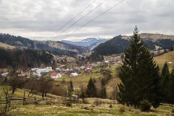 Malebná Krajinná Vesnička Krasnoyillya Ukrajina — Stock fotografie