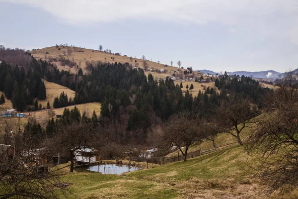 Paisaje Escénico Krasnoyillya Pueblo Ucrania — Foto de Stock