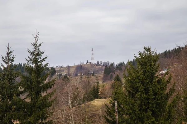 Malowniczy Krajobraz Krasnoyillya Village Ukraina — Zdjęcie stockowe