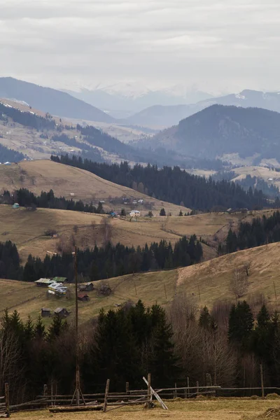 stock image scenic landscape near village Holovy, Ukraine