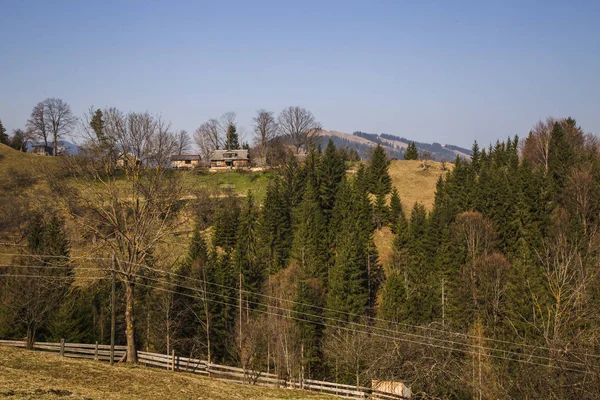 Malerische Landschaft Der Nähe Des Dorfes Holovy Ukraine — Stockfoto