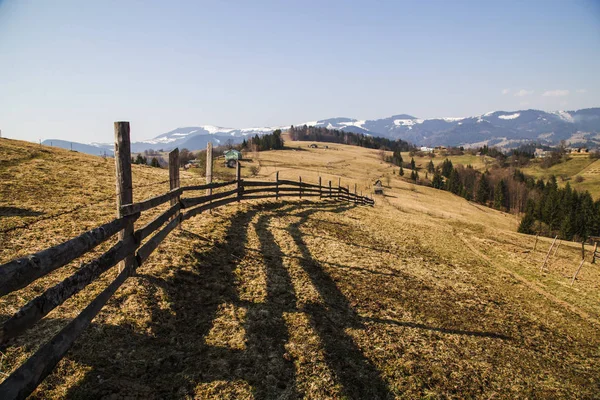 Natur Sköna Landskapet Nära Byn Holovy Ukraina — Stockfoto