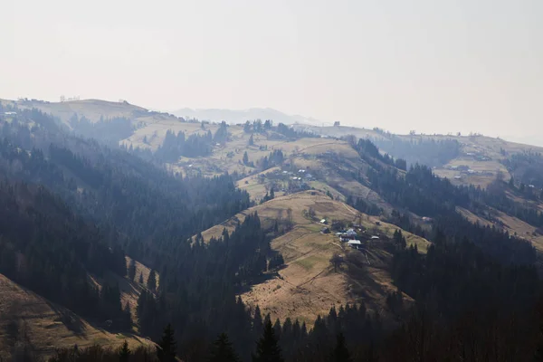 Scenic Landscape Village Holovy Ukraine — Stock Photo, Image