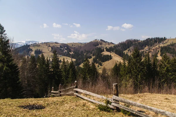 Paesaggio Panoramico Vicino Villaggio Holovy Ucraina — Foto Stock