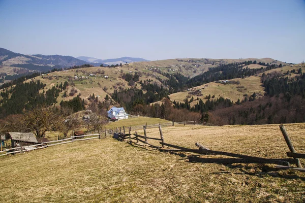 Luchtfoto Van Holovy Village Overdag Oekraïne — Stockfoto