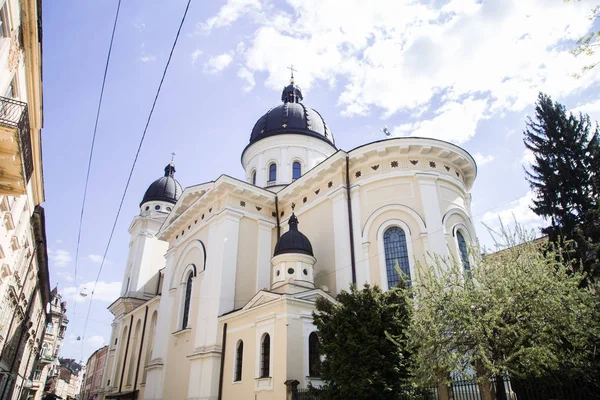 Uitzicht Lviv City Architectuur Overdag Oekraïne — Stockfoto