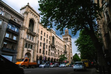 gündüz Tiflis şehir sokaklarında yürüyüş, Gürcistan
