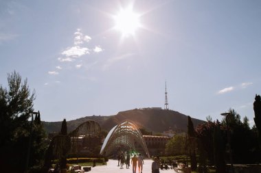 gündüz Tiflis şehir sokaklarında yürüyüş, Gürcistan