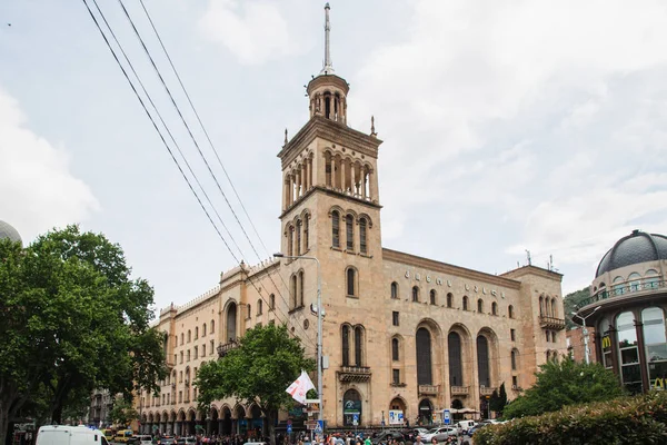 Wandelen Door Straten Van Tbilisi Overdag Georgië — Stockfoto