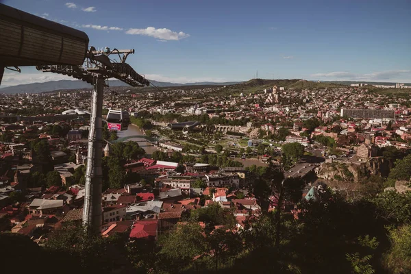 Gündüz Tiflis Şehir Havadan Görünümü — Stok fotoğraf