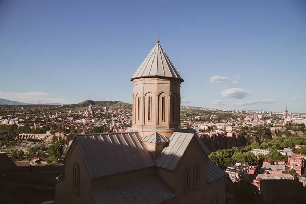 Pohled Křesťanský Chrám Tbilisi Gruzii — Stock fotografie